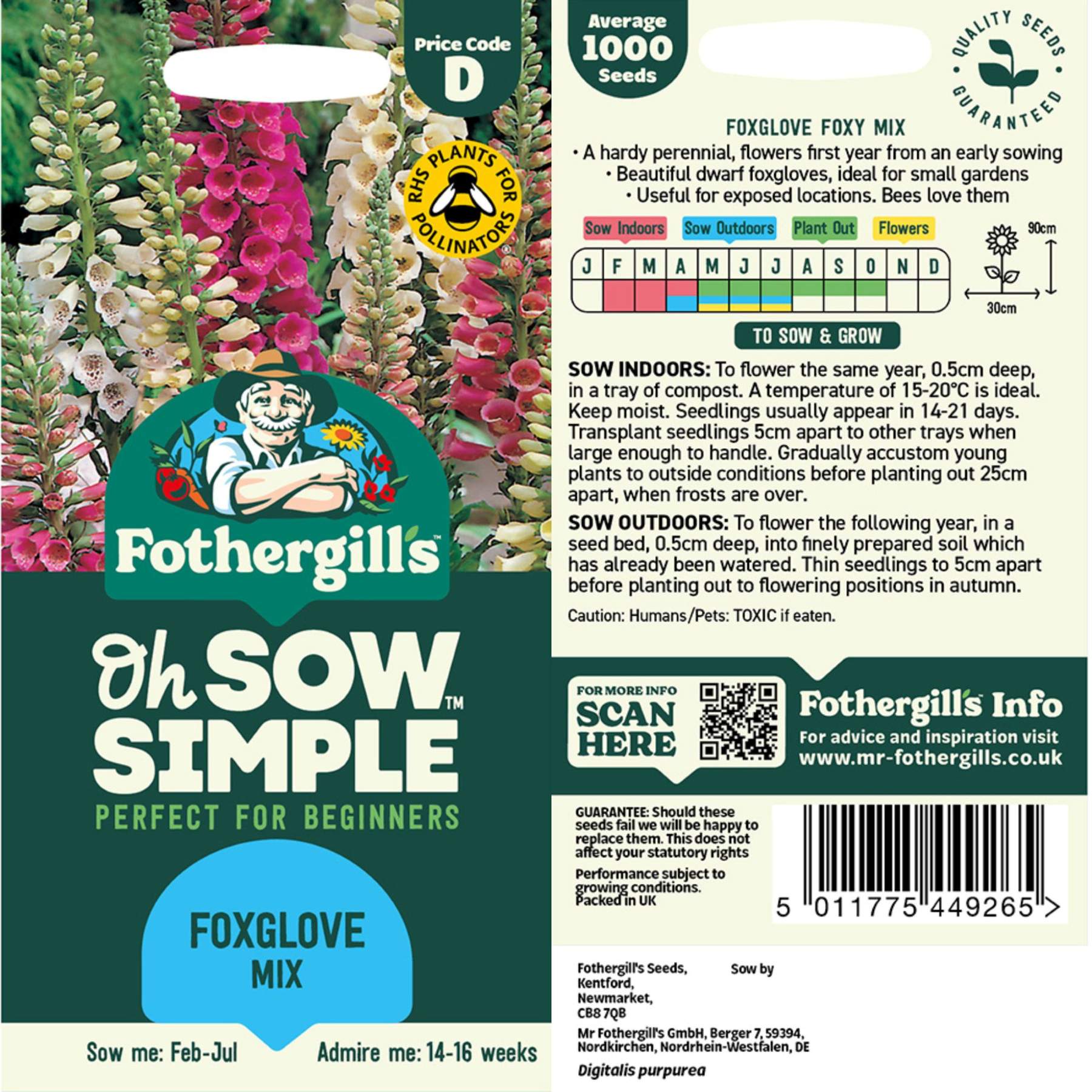 Foxglove Mix Seed